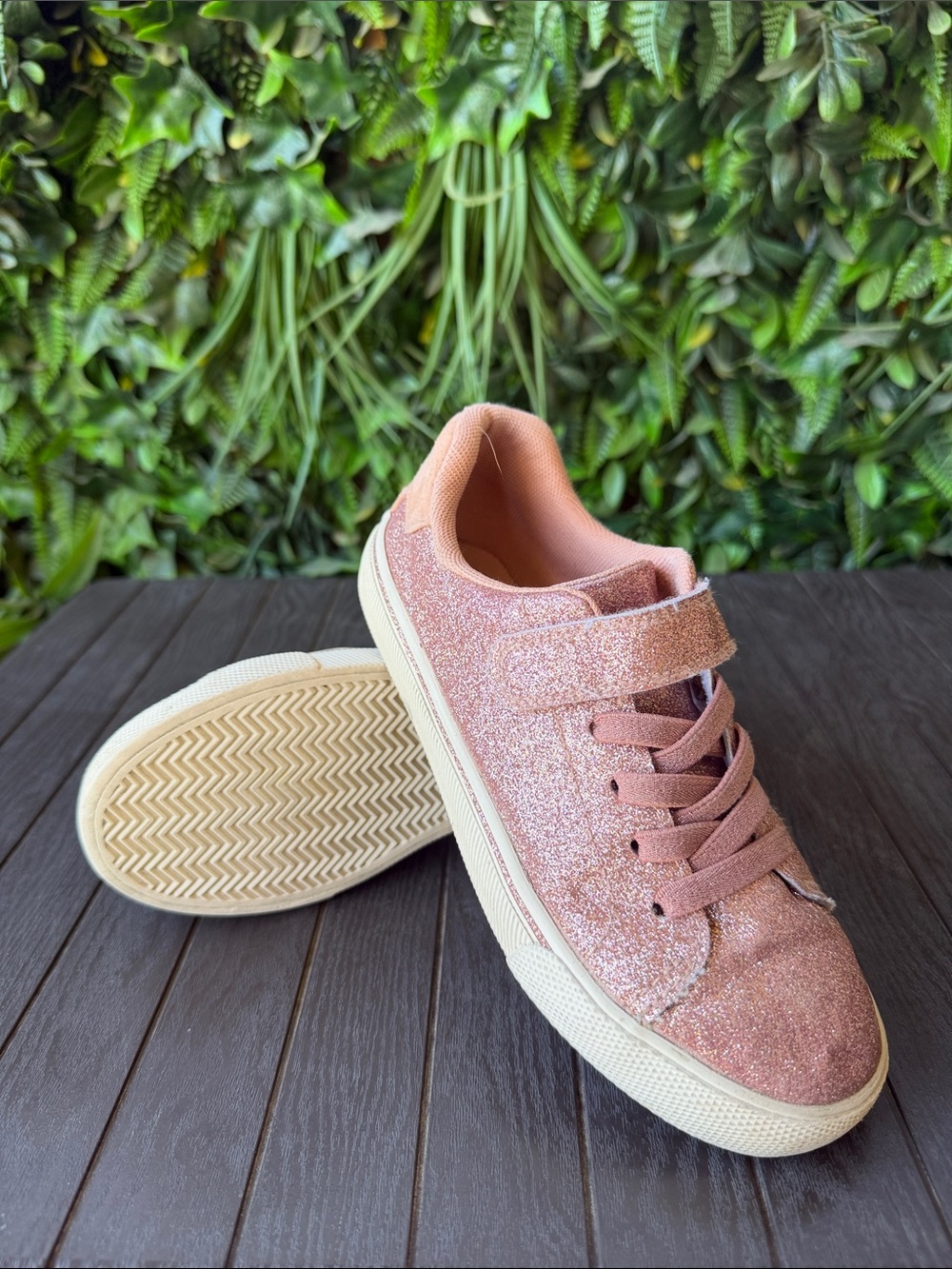 H&M Pink Glitter Kids Sneakers